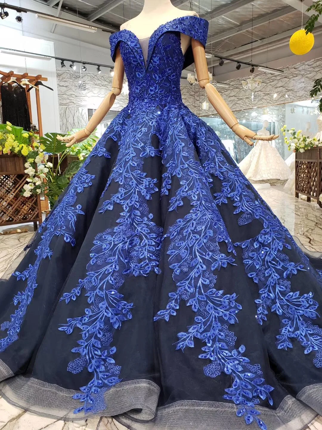 

2019 Evening Dresses Boat-neck Ball Gown Lace Prom Dresses For Women Lace Evening Prom Gala Jurken Robe De Soiree Dress Longo