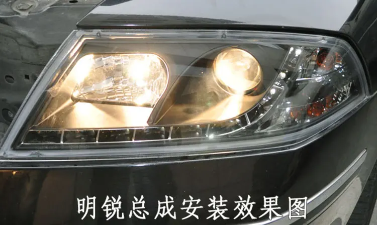 Автомобильный стильный светодиодный головной фонарь для Skoda octavia, светодиодный фонарь 2006-2009 для octavia drl H7 hid Bi-Xenon объектив angel eye ближнего света