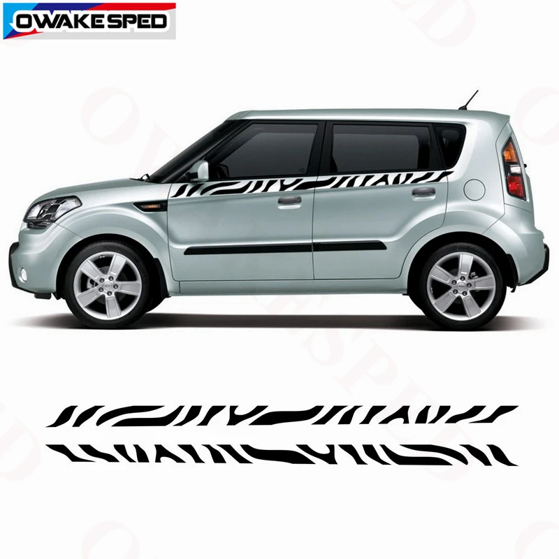 2 шт. наклейки на дверь автомобиля в полоску |