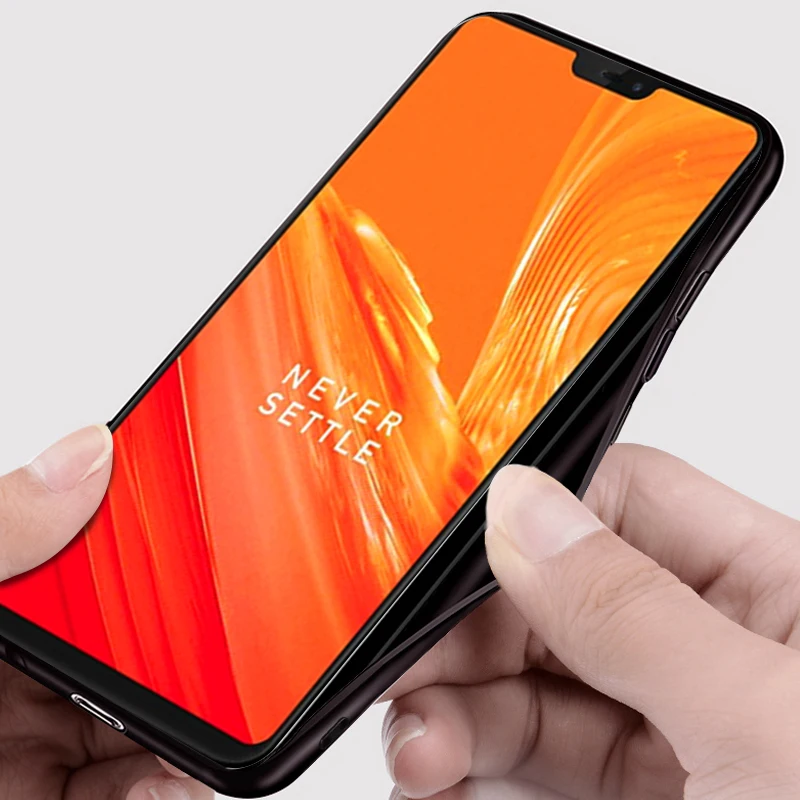 Чехол для oneplus 6 чехол MOFI One Plus жесткий накладка из мягкого силикона с тканевыми