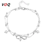 VOQ 2017 Горячая Распродажа летний пляжный стиль Бесконечный Браслет на лодыжку Бохо ювелирные изделия ножные браслеты для женщин браслет на лодыжку
