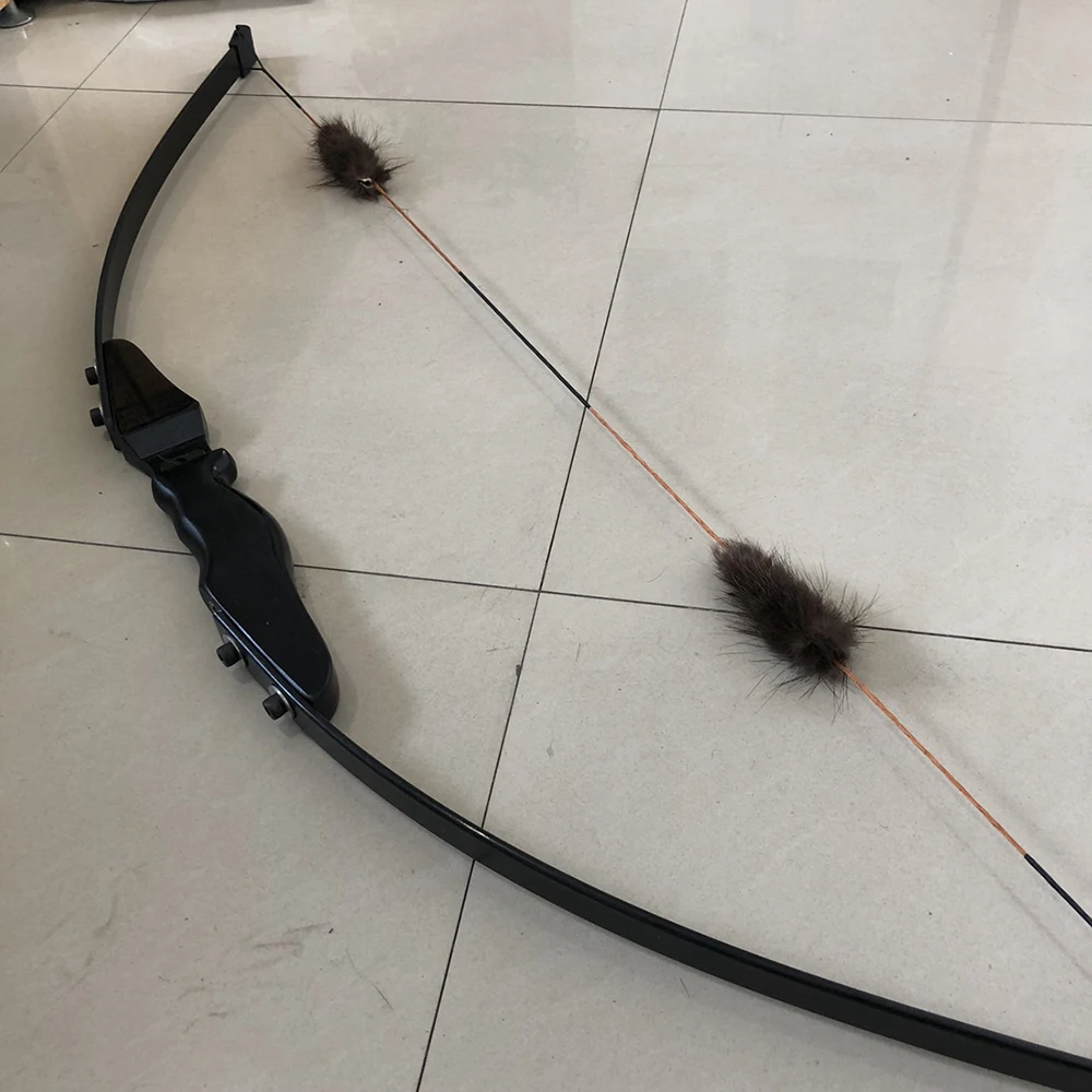 

1pair Beaver Hair Bow Sliencer Stabilizer Bowstring Shock Absorber for Compound/ Recurve Bow Archery Hunting Shooting