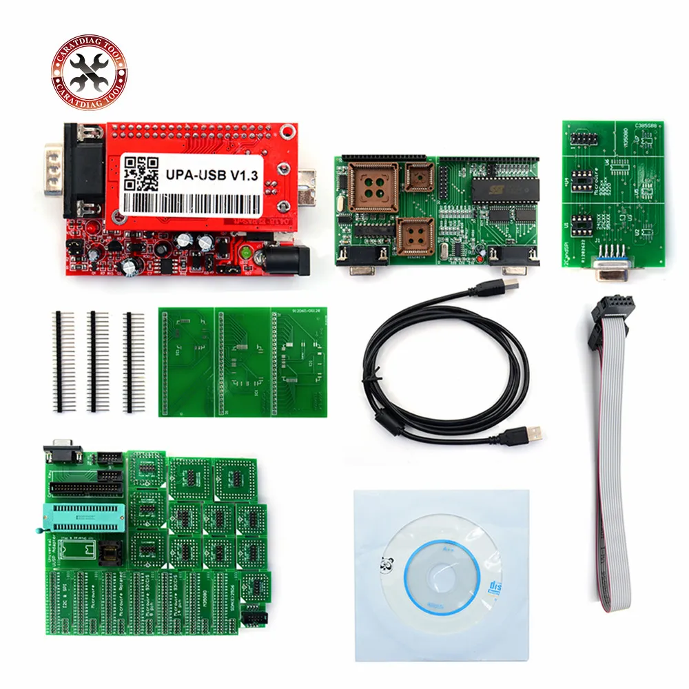 Новейший UPA USB программатор V1.3 Основной блок UPA USB адаптер ECU чип тюнинга UPA-USB UPA USB с 1,3 eeprom адаптером
