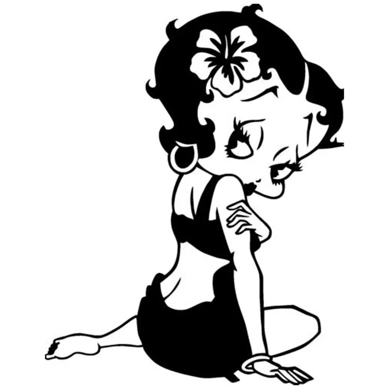 Стикеры для девочек Betty Boop виниловые Стайлинг автомобиля постер художественного