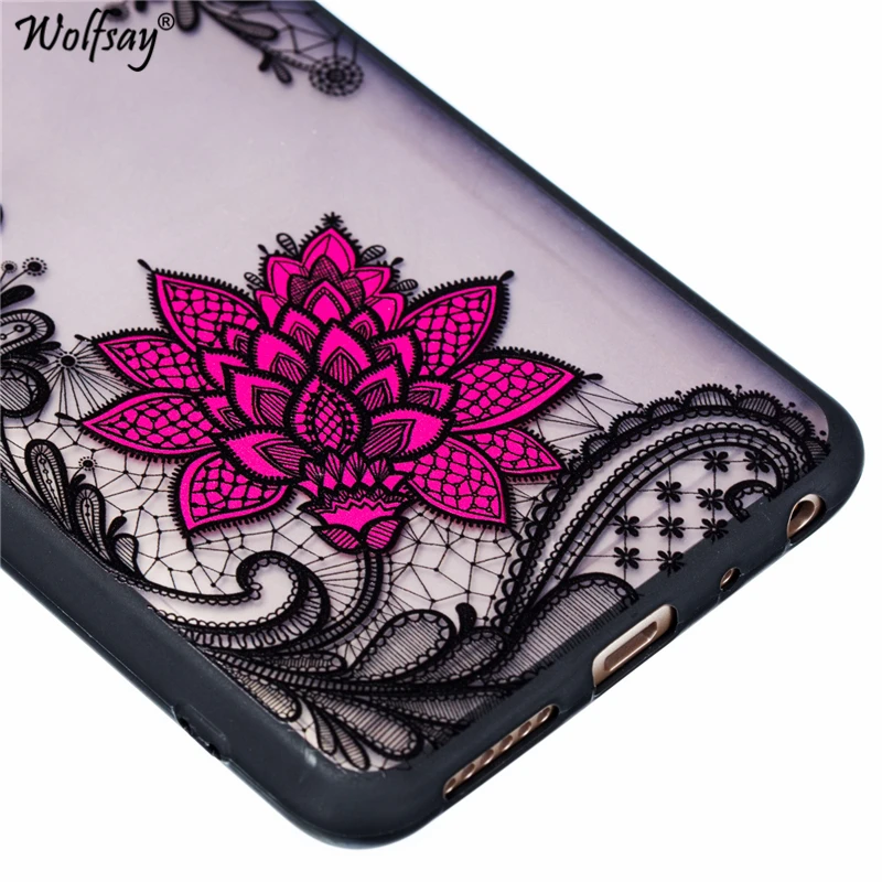 Сексуальный цветочный чехол для Xiaomi Redmi Note 7 PC Ретро кружевной узор телефона