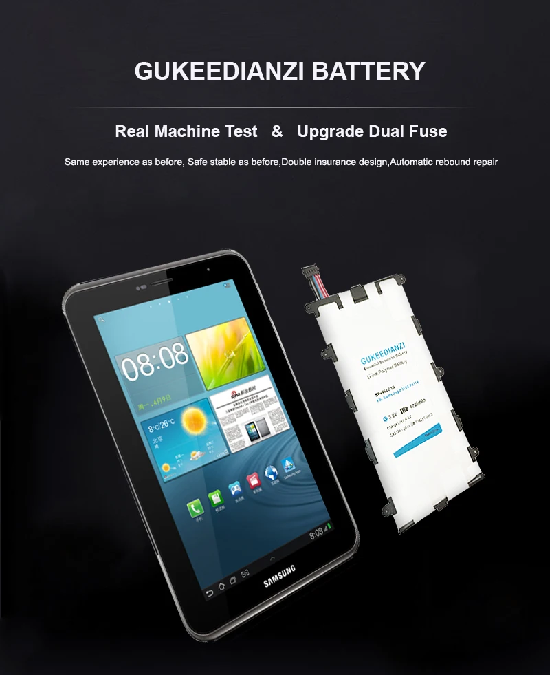 Аккумулятор для планшета GUKEEDIANZI SP4960C3B для samsung GALAXY Tab 2 7,0 GT P3100 P3110 P3113 P6200 P6210 6800mAh Сменные Аккумуляторы