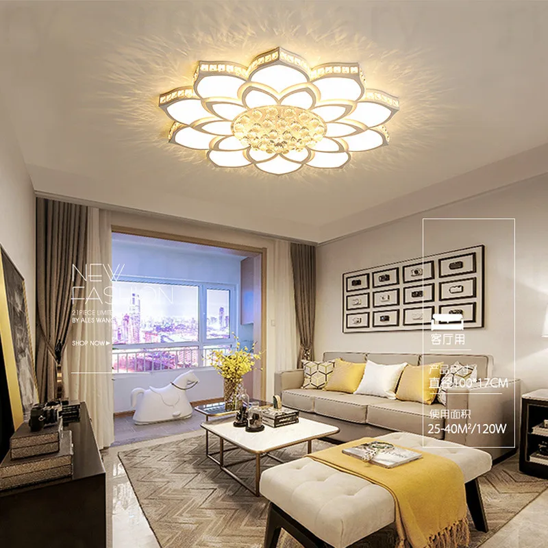 Потолочные светодиодные светильники для гостиной спальни 220 В переменного тока с