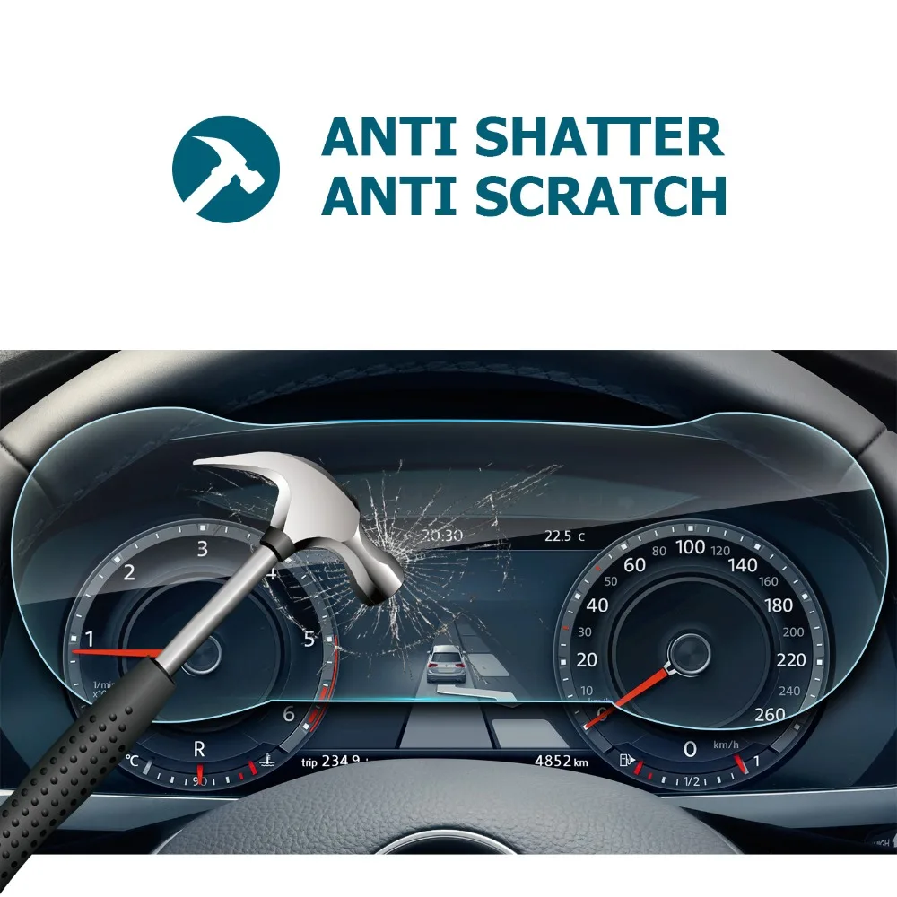 ruiya screen protector for tiguan 12 3inch 2017 2018 digital cockpit car lcd dashboard display screen auto interior accessories free global shipping