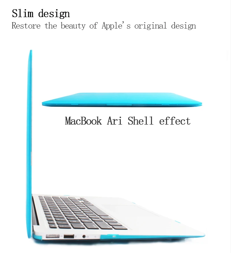 4 в 1 глянцевый прозрачный жесткий чехол + для клавиатуры MacBook Air 11 &quotPro 13/15&quot Retina 12