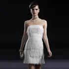 Бахрома, кружевная отделка для вечернего платья, аксессуар для дивана, занавесок, лента с бисером и бахромой