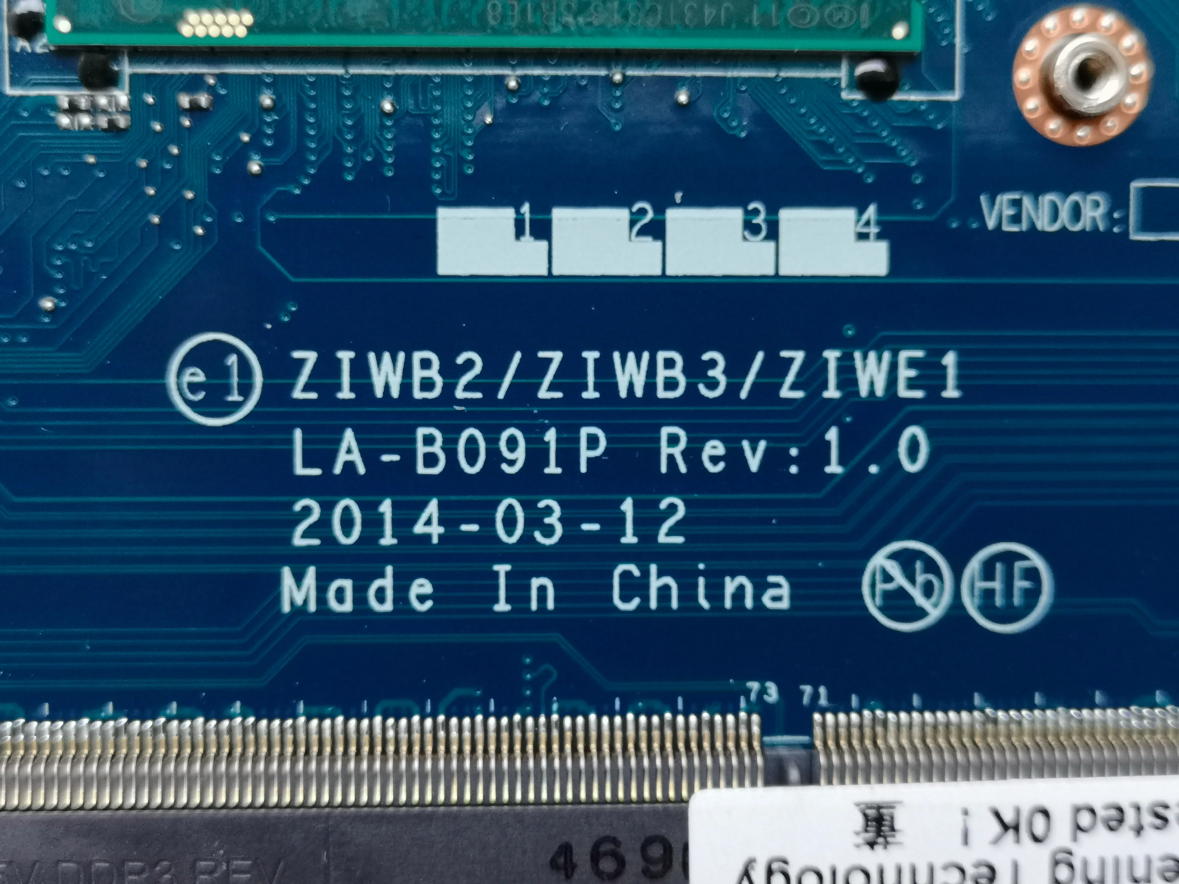 ZIWB2/ZIWB3/ZIWE1 LA-B091P материнская плата для Lenovo Ideapad B40-70 B40 70 ноутбука | Компьютеры и офис