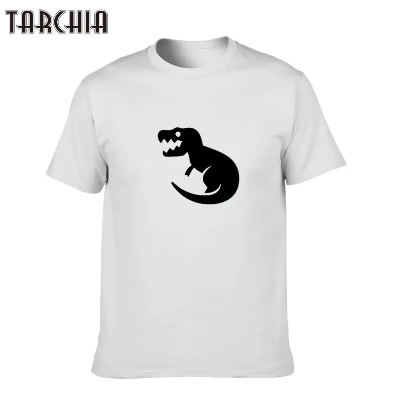 Мужская футболка TARCHIA 2021 с принтом летняя в стиле хип-хоп Харадзюку динозавром