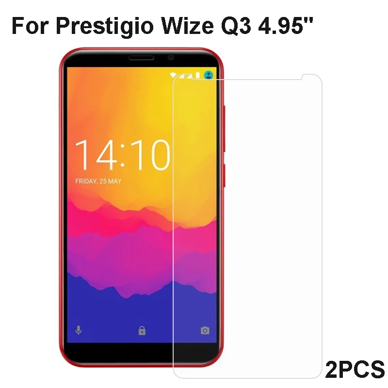 2 шт. закаленное стекло 9H для Prestigio Wize Q3 Высококачественная защитная пленка