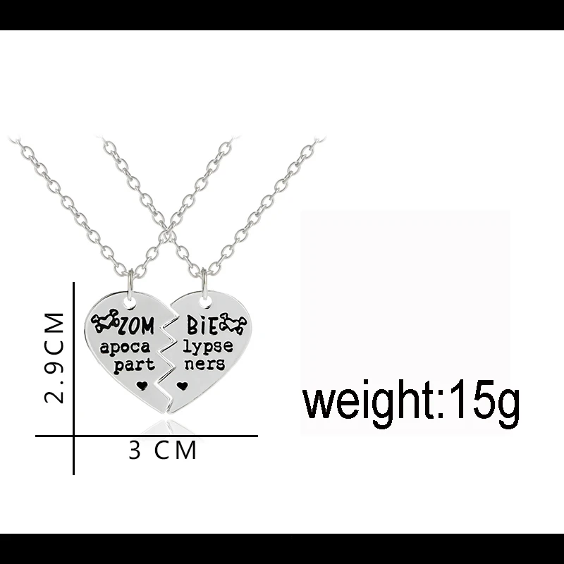 Зомби партнеров Головоломки Кулон Цепочки и ожерелья с изображениями из сериала