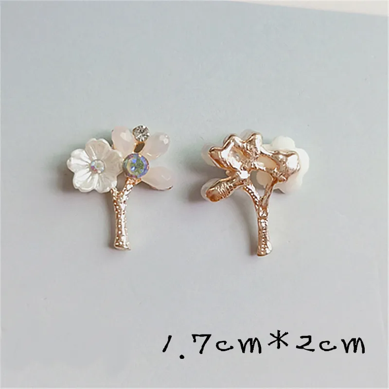 SEA MEW 40 шт. 1,5 см* 2,5 см 1,7 см* 2 см Модные металлические сплавные цветы соединители Шарм для изготовления ювелирных изделий