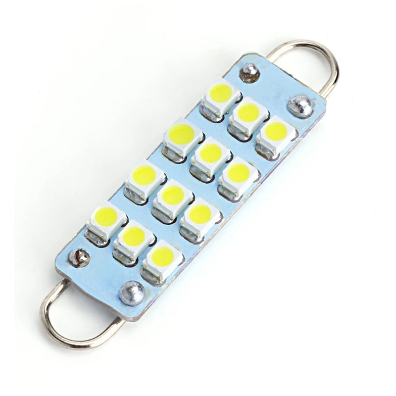KEYECU 10 шт. белые 44 мм (1 73 дюйма) 12-SMD 1210 3528 чип жесткая петля фестон светодиодный ные