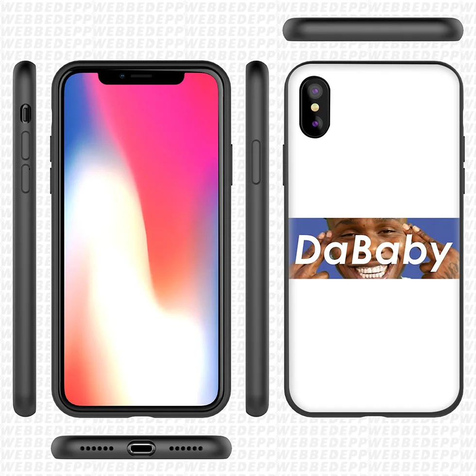 Мягкий силиконовый чехол WEBBEDEPP DaBaby для iPhone 11 Pro Xr Xs Max X или 10 8 7 6 6S Plus 5 SE |