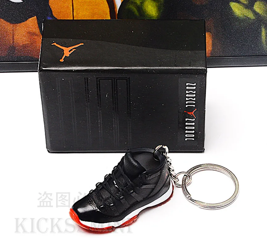 Дропшиппинг aj1 offwhite chicago doll аксессуар брелки Air Jordan 1 3D мини-кроссовки