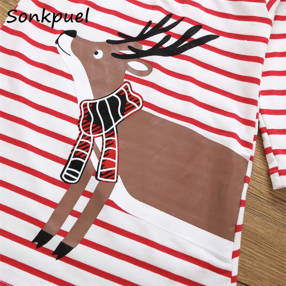 Платье в полоску для маленьких девочек элегантные платья с длинными рукавами