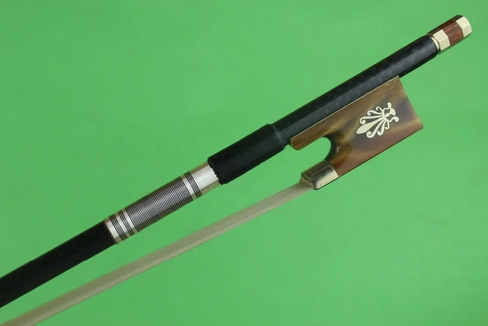 Новый про grillwork углеродного волокна скрипки Лук 4/4 Размер Ox Рог лягушка|Детали и