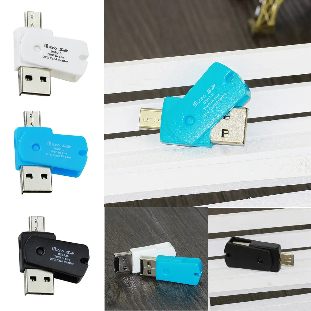 OTG Micro USB к 2 0 SD TF кардридер адаптер для Android телефона высокая скорость