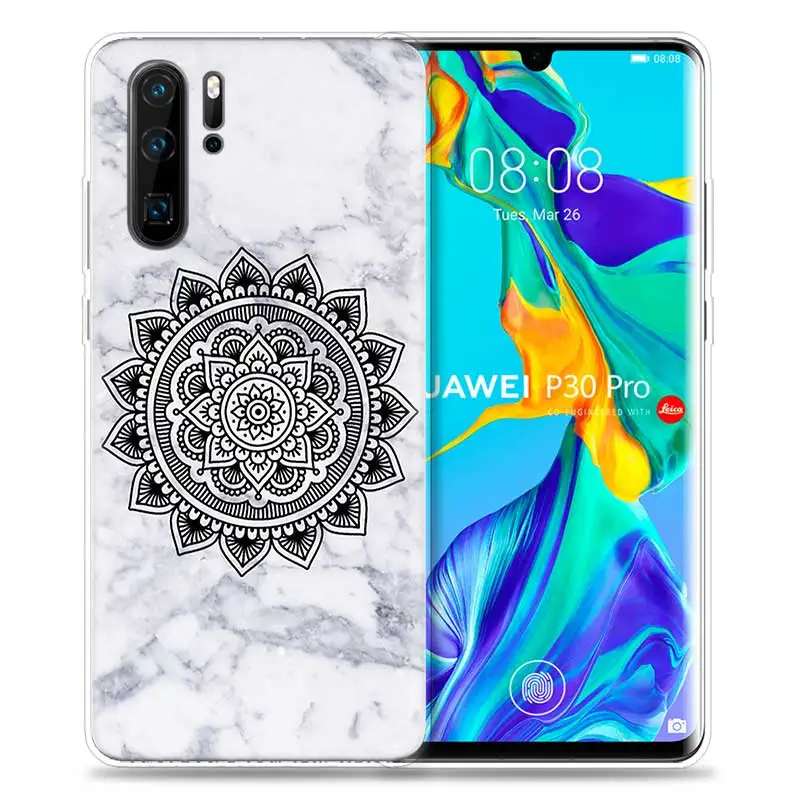 HP-04 Чехол для huawei P30 P20 P10 P9 mate 10 20 Lite Pro, сумка для мобильного телефона P Smart Z Plus, Цветочная Мандала с Пейсли P8 P30Pro P2 - Цвет: HP-04