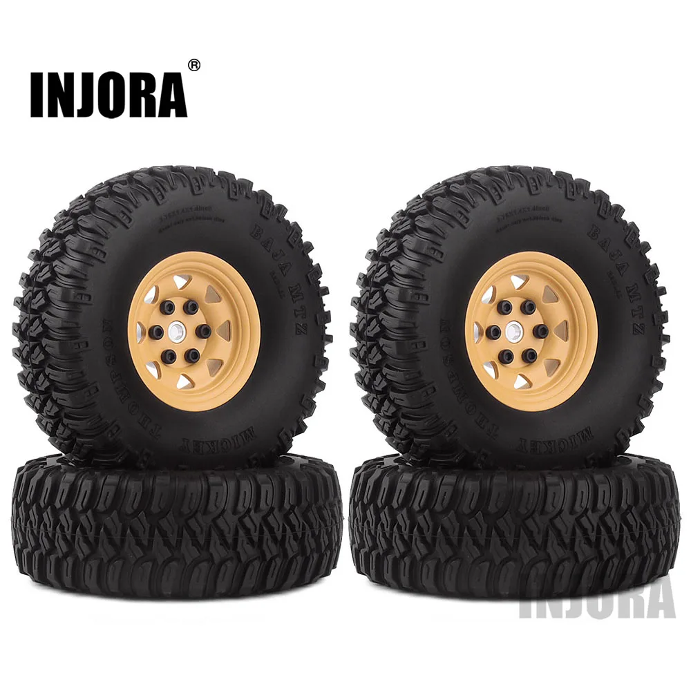 Yellow 2020 515YE INJORA 1,55 колесные шины и 1,5" Beadlock металлический обод для RC Гусеничный автомобиль D90 TF2 Tamiya CC01 LC70 MST JIMNY AX90069 - Цвет: Yellow 2020 515YE