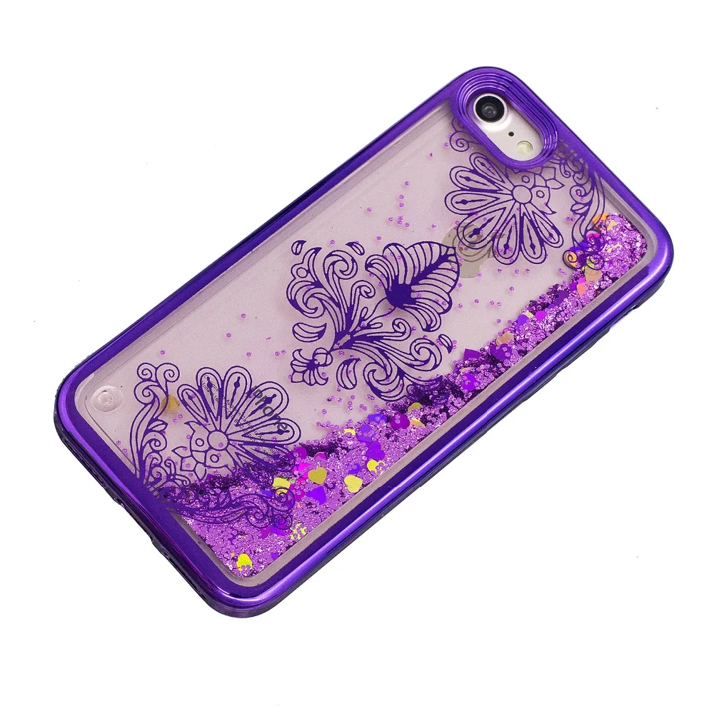 Роскошные Плывун Bling красочный чехол для iPhone 7 Чехол модные гладкие девушка СПП