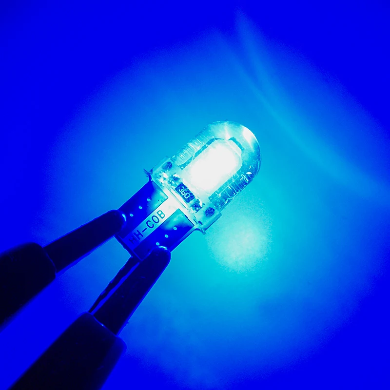 10 шт./лот, Новое поступление, T10 194 168 W5W COB 8SMD 1W canbus, силиконовый супер яркий светодиодный светильник с поворотом на сторону номерного знака, лампа, DC12V