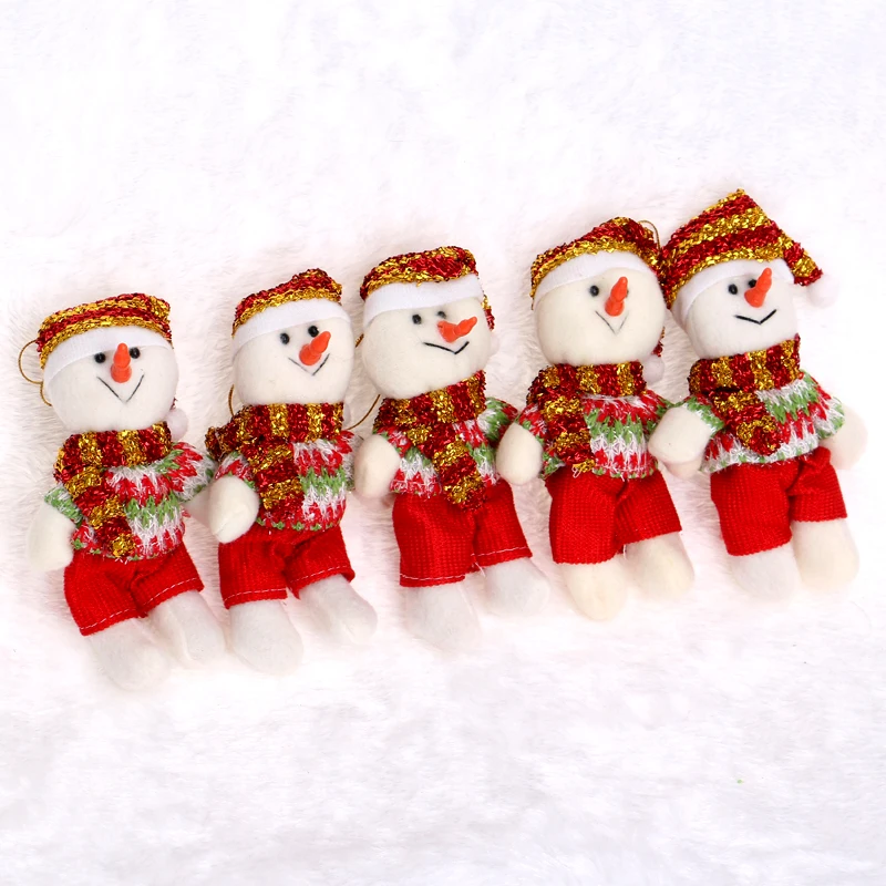 Предновогодние снег людей медведь мини-opp Мягкие плюшевые Игрушки 20 шт./лот