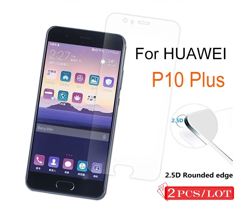 2 шт. Премиум Закаленное стекло для huawei P10 Plus защита экрана прозрачная закаленная защитная Пленка чехол для P10 Pro P10 Lite стекло