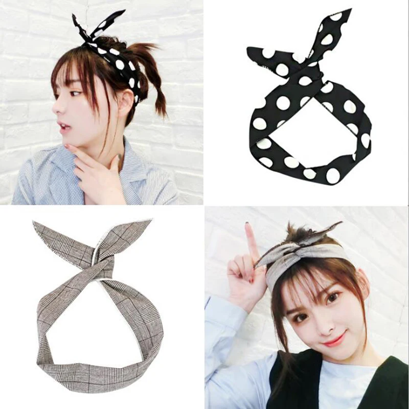 Женская повязка на голову с принтом Bosbian эластичная в стиле ретро бананов