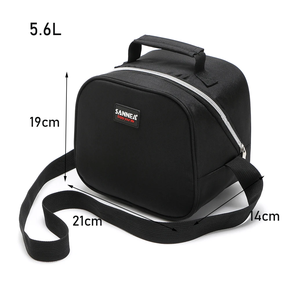 SANNE 6L Children's Cartoon Insulation Portable Picnic Lunch Bag Cooler Oxford Thermal Insulation Delivery Package Insulated