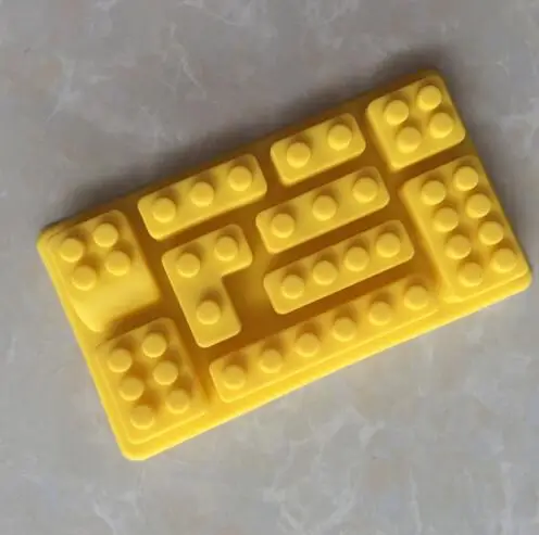 YONGHAO Прямоугольная форма кубика Lego с 10 отверстиями сделай сам шоколадная