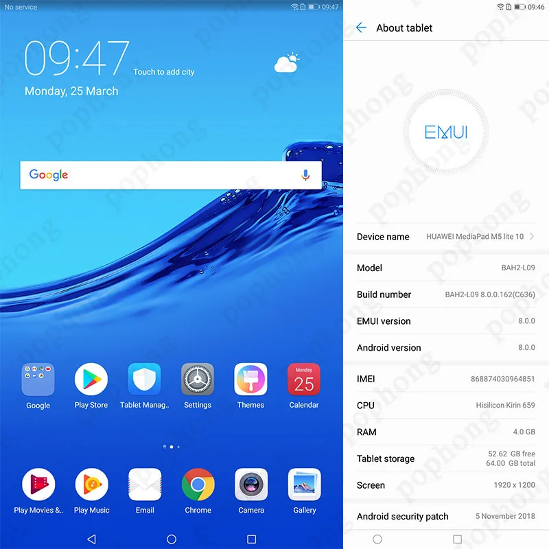 huawei MediaPad M5 lite 10," Android 8,0 OctaCore 4 Гб ОЗУ 64 Гб ПЗУ huawei M5 Lite Настольный ПК Поддержка type-C