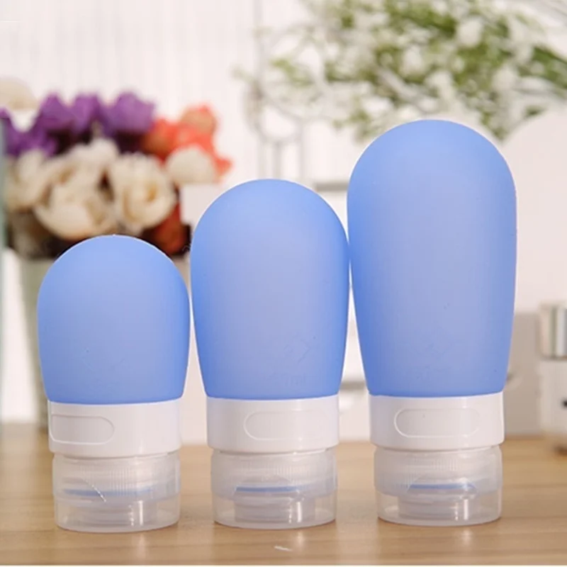 

1Pc 38ml/60ml/ 80ml Empty Silicone Travel Packing Press Bottle for Lotion Shampoo Bath Container Portable Bottle Soap Dispensers