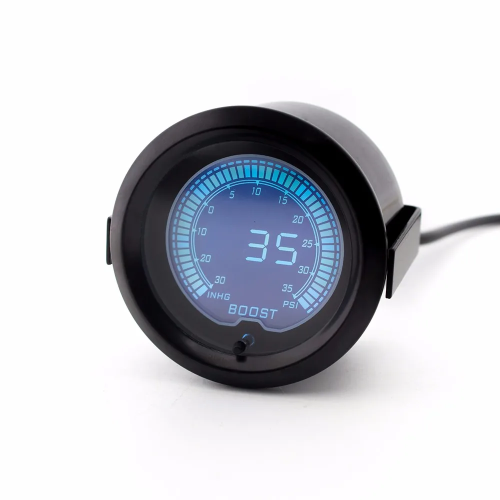 " 52 мм EVO lcd 7 цветов автомобильный турбо Boost Gauge Универсальный цифровой автомобильный Boost Meter Psi с датчиком/Автомобильный метр TT100110