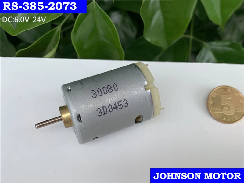 Джонсон RS 385 30080 микро двигатель постоянного тока 6V ~ 24V 20500RPM высокоскоростная