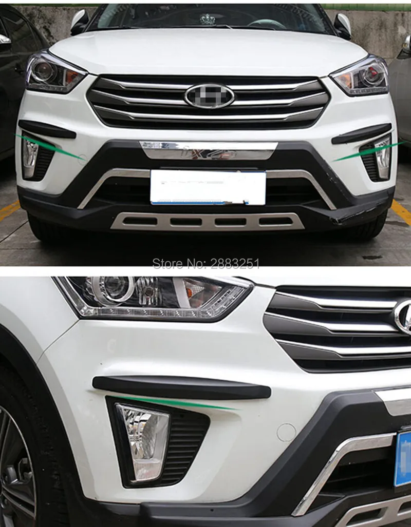 

2pcs Car styling CAR Bumper Anti-collision Strip Sticker FOR SEAT cover leon ibiza altea alhambra heater seatpost Accessories