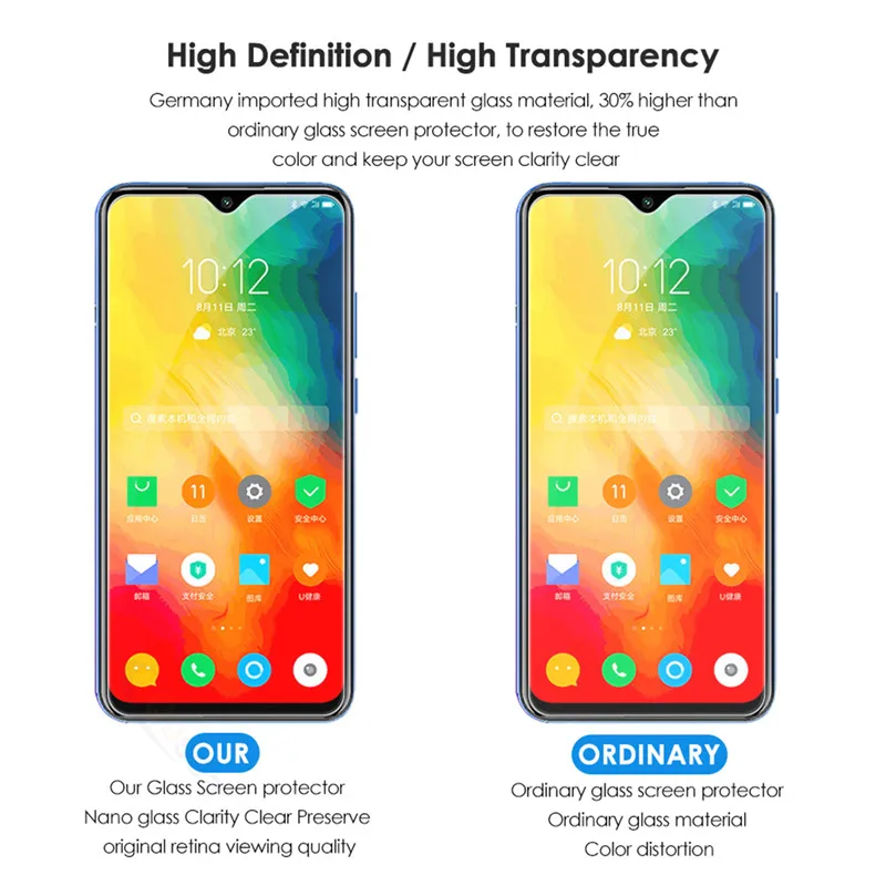 Qosea для Ulefone Note 7 защитный экран прозрачный взрывобезопасная пленка power 2 3 S8 S10 Pro