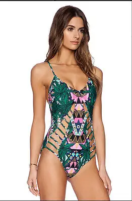 Новое поступление 2016 Цельный купальник женские винтажные купальные костюмы