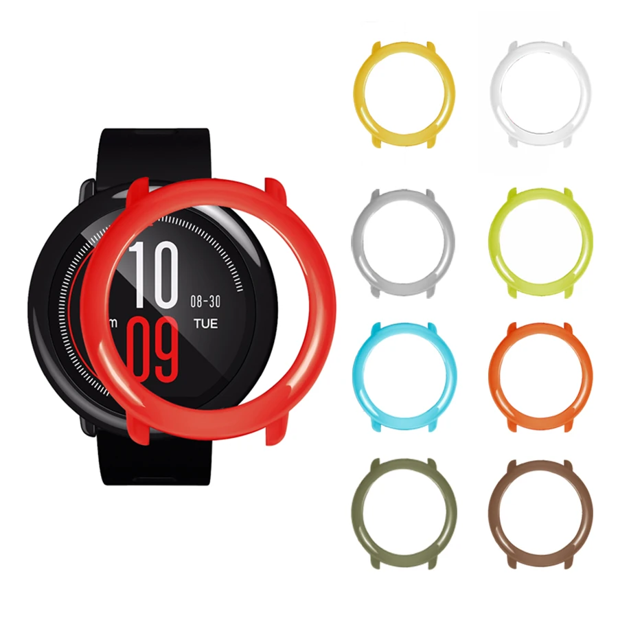 Чехол для Xiaomi Huami Amazfit Pace тонкий Цветной корпус из поликарбоната защитный чехол