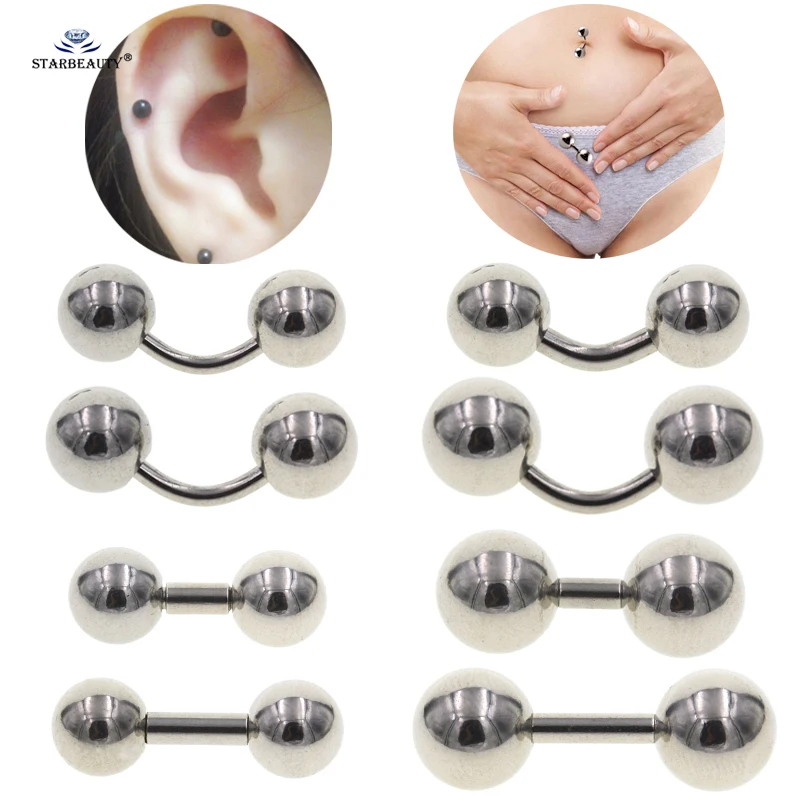 Серьги для пирсинга козелка, 2 шт., 16 г, 14 г, 12 г