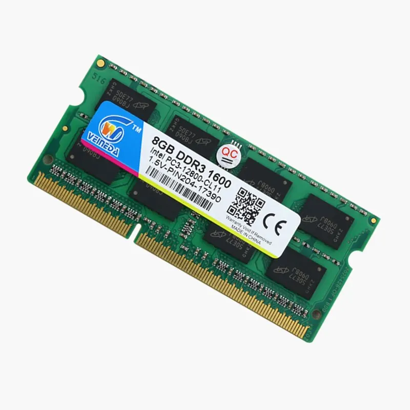 Оперативная память для ноутбука ОЗУ ddr3 2 ГБ 4 8 1 5 в Sodimm Гб 1600 PC3-12800 совместимая с 1333