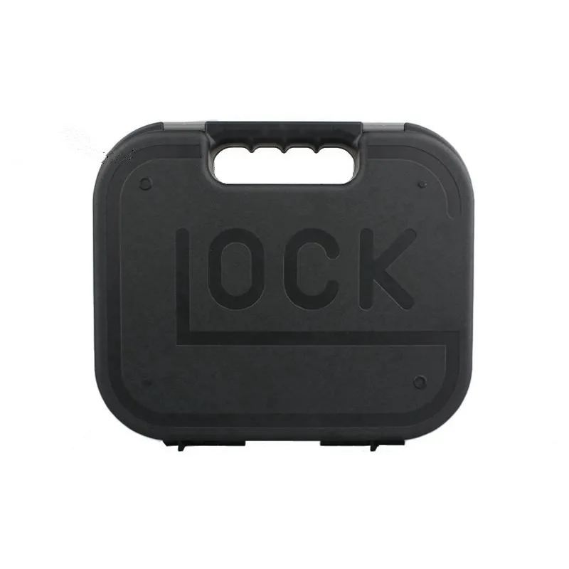 Тактический пластиковый пистолет emersongear GLOCK Жесткий ABS кейс для пистолета хранения с замком для переноски пистолета коробка передач игрушечный пистолет чехол с подкладкой из пены - Цвет: Black
