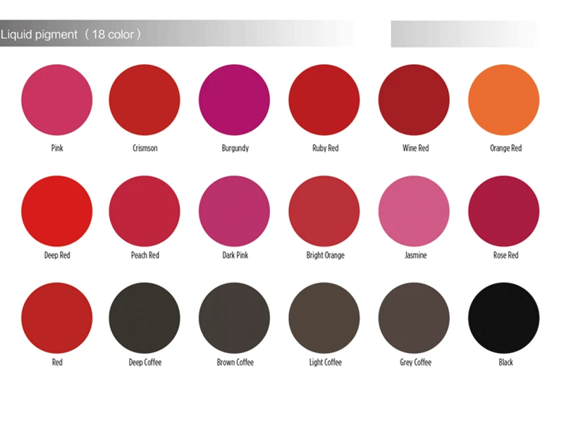 FAMISOO 3 бутылки партии тату макияж Пигмент для перманентных бровей и губ Munsu