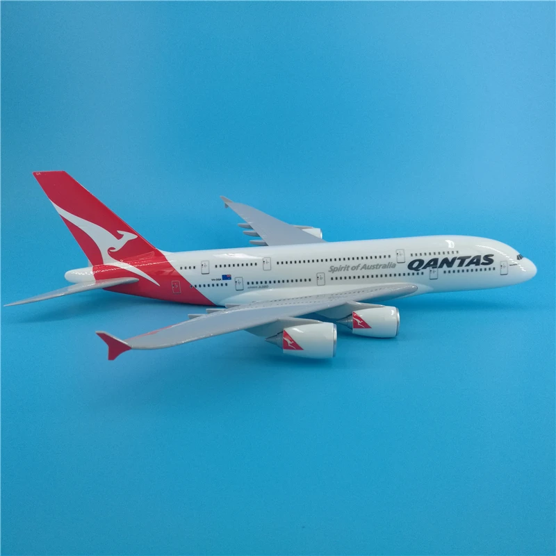 45 см A380 авиакомпании Австралии модель самолета QANTAS Air Австралия смолы с