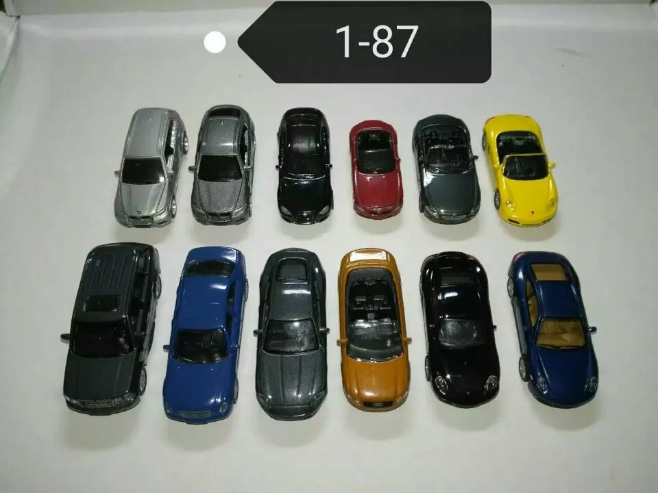 1/87 масштабная модель металлический автобус для архитектурной модели здания макет поезда