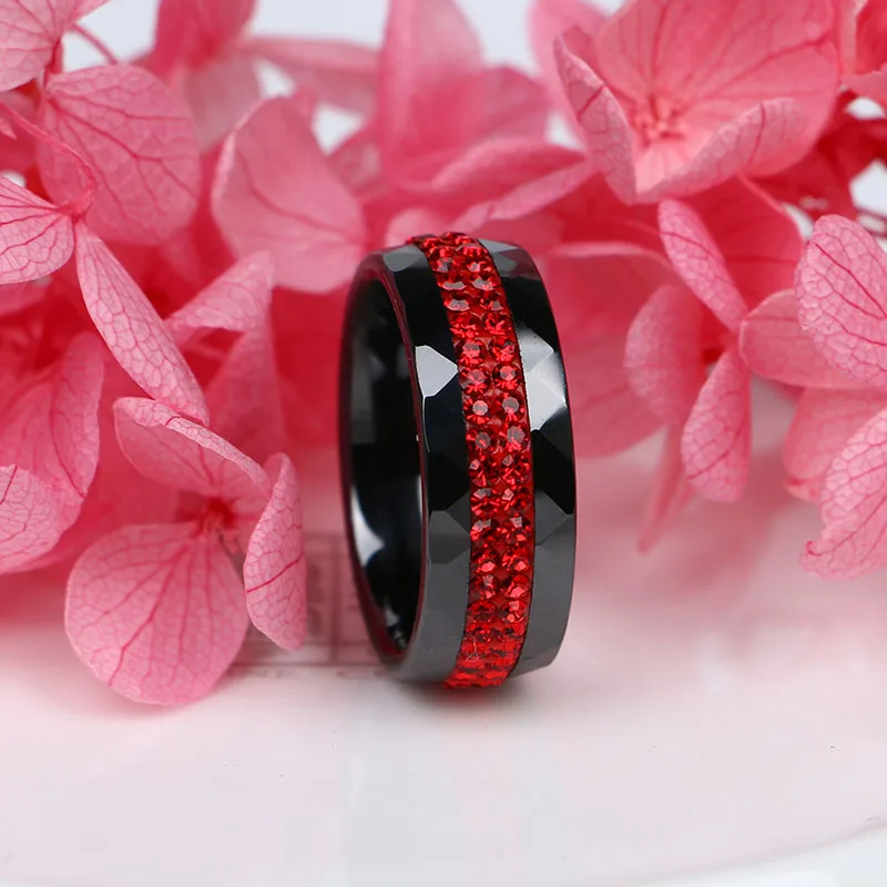 Новинка 2019 стильные керамические кольца Женские Ювелирные изделия двухрядные