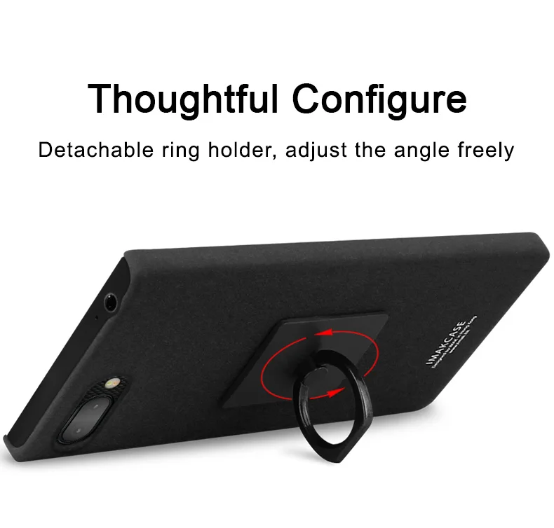 Жесткий чехол IMAK Cowboy Etui для Blackberry Key 2, чехол, чехол для BlackBerry Key, два чехла, держатель-кольцо для Funda Black Berry Key2 KeyTwo Capa